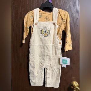 Winnie the Pooh Overalls Set